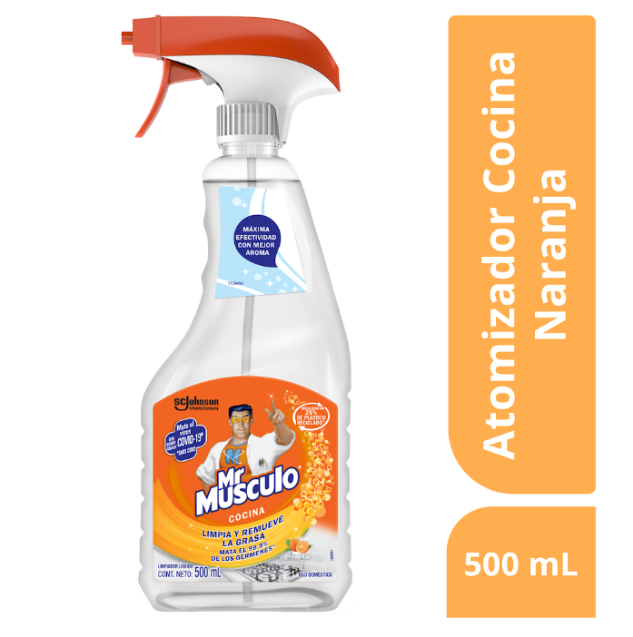 Mr. Músculo Quitagrasa líquido Naranja Atomizador 500 ml