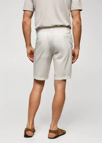 Bermuda Minori Offwhite Talla 42 Hombre Mango