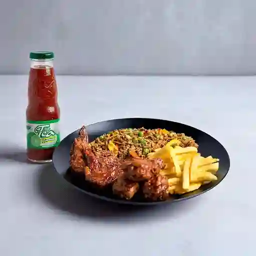 Combo Wokbox Alitas Bbq Oferta