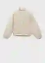 Chaqueta Puzzle Gris Talla XL Mujer Mango