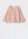 Cárdigan Patty4 Rosa Pastel Talla 08 Niñas Mango