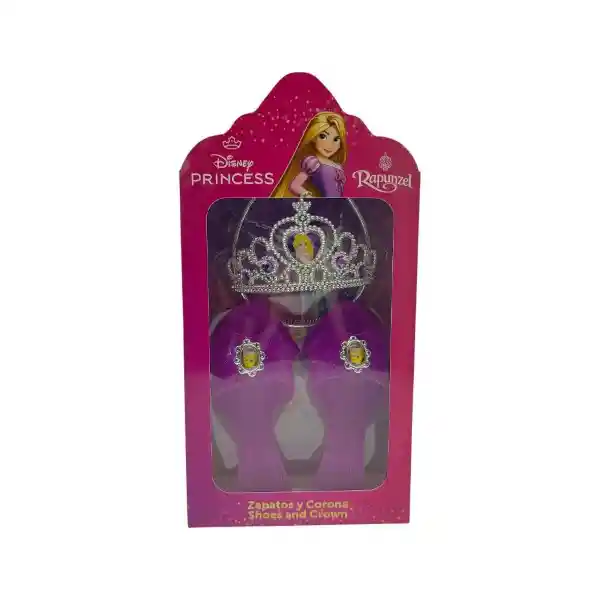 Disney Set Zapatos y Corona Rapunzel