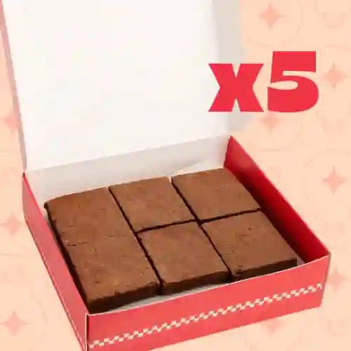 5 Cajas de Brownies Melcochudos
