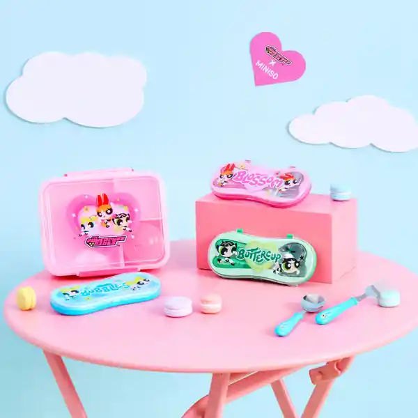 Contenedor Asa de Serie Las Chicas Superpoderosas Rosa Miniso