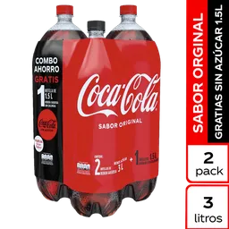 Coca-Cola Original Gaseosa Sabor Cola + Gaseosa Sin Azúcar