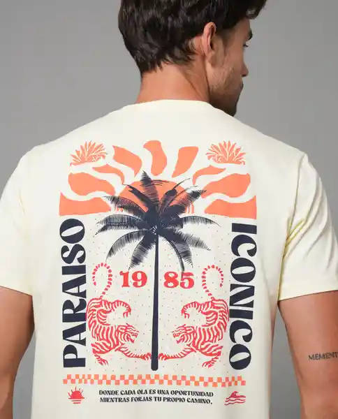 Camiseta Hombre Amarillo Talla S 109G008_AMA110618 Rifle