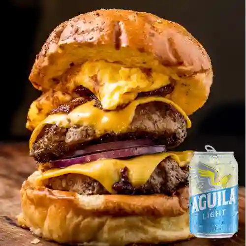 Combo Hamburguesa Zangana + Águila Ligera 355 ml
