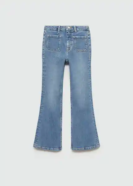 Jean Flare7 Tejano Medio Talla 10 Niñas Mango