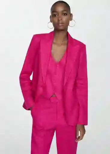 Chaleco Boreli Fucsia Talla XS Mujer Mango