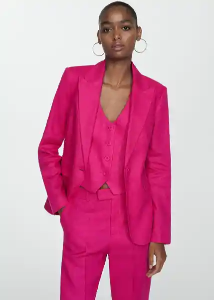 Chaleco Boreli Fucsia Talla XS Mujer Mango
