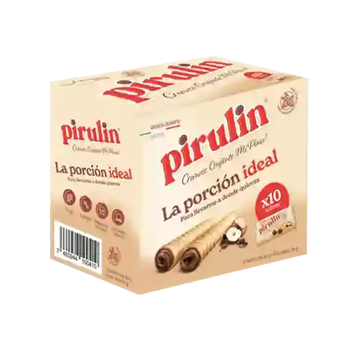 Pirulin Barquillo Relleno Avellana Ideal