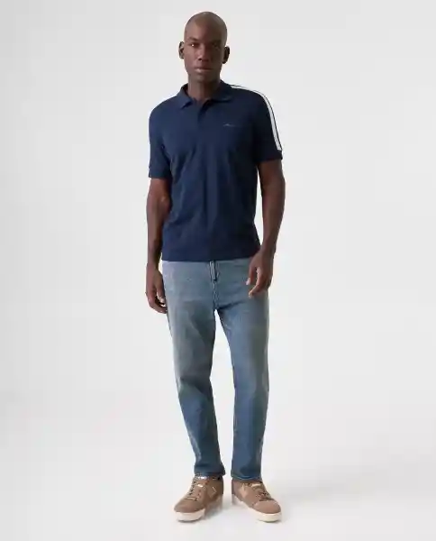 Camiseta Polo Hombre Azul Talla L 802G005_AZU194024 Americanino
