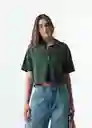 Camisa Cely Mujer Verde Hidai Ultraoscuro Talla L 513G351 Naf Naf
