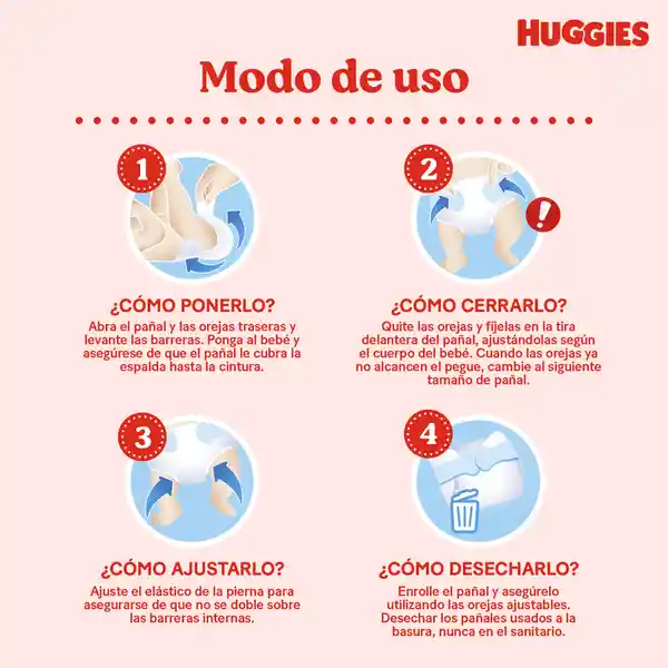 Pañales Huggies Natural Care Etapa 3/G Insuperable 25 Und