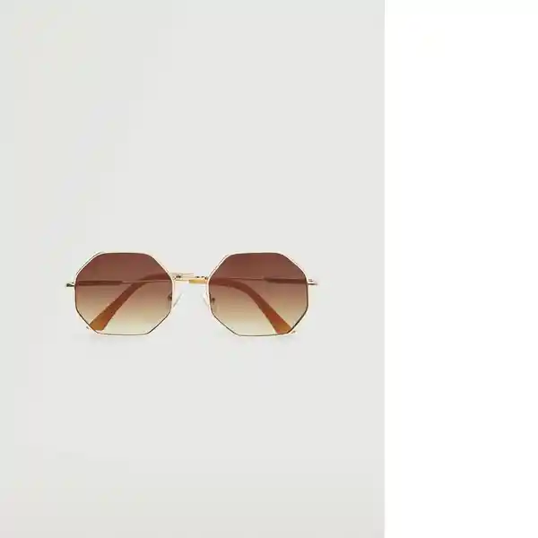 Gafas De Sol Sara Oro Talla 99 Mujer Mango