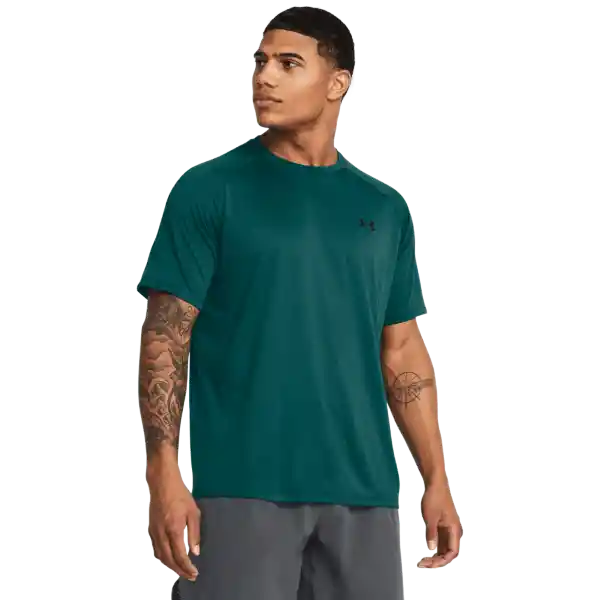 Under Armour Camiseta Tech Tee Para Hombre Verde Talla LG 2.0