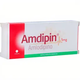 Amdipin Antihipertensivo (5 mg) Tabletas