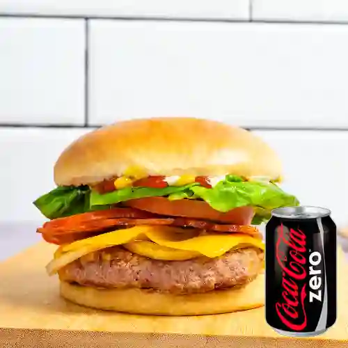 Combo Feroz Burguer + Coca Cola Zero 235 ml