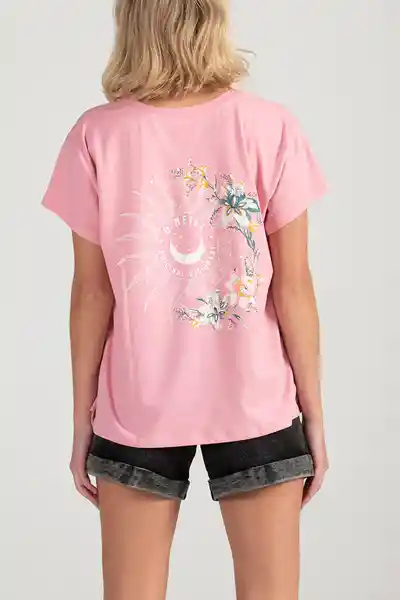 ONeill Camiseta Classic as Above Femenino Rosa Pink Talla S