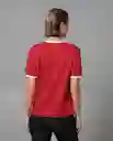 Camiseta Mujer Rojo Talla L 209G018_ROJ181761 Rifle