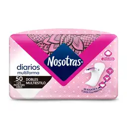 Nosotras Protectores Diarios Dobles Multiestilo