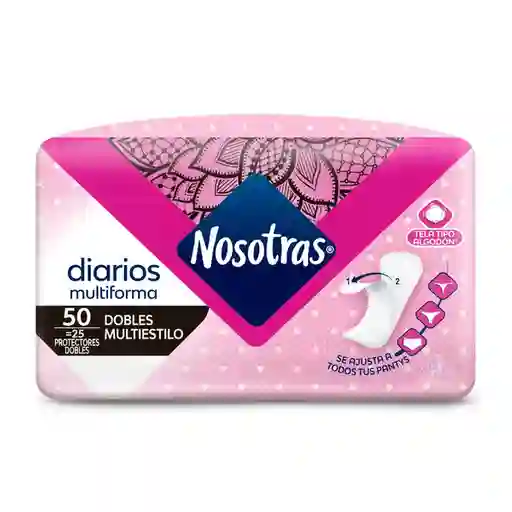 Nosotras Protectores Diarios Dobles Multiestilo