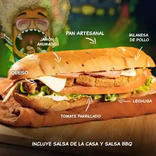 Sándwich apanado