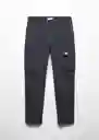 Pantalón Cargo 6 Navy Talla 20 Teen Niños Mango