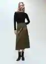 Vestido Grace Khaki Talla S Mujer Mango