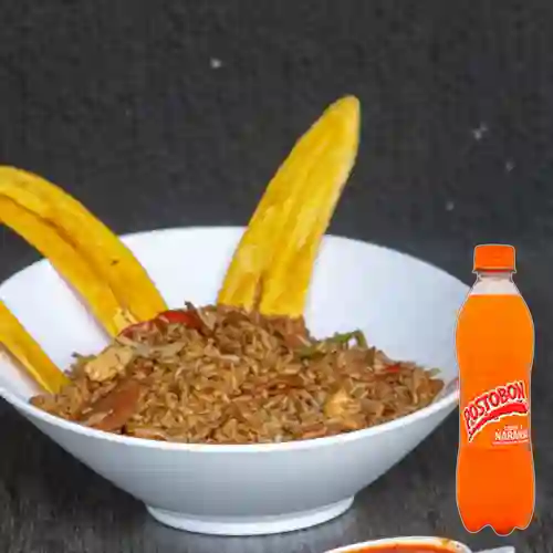 Combo Arroz Oriental + Postobón Naranja 350 ml