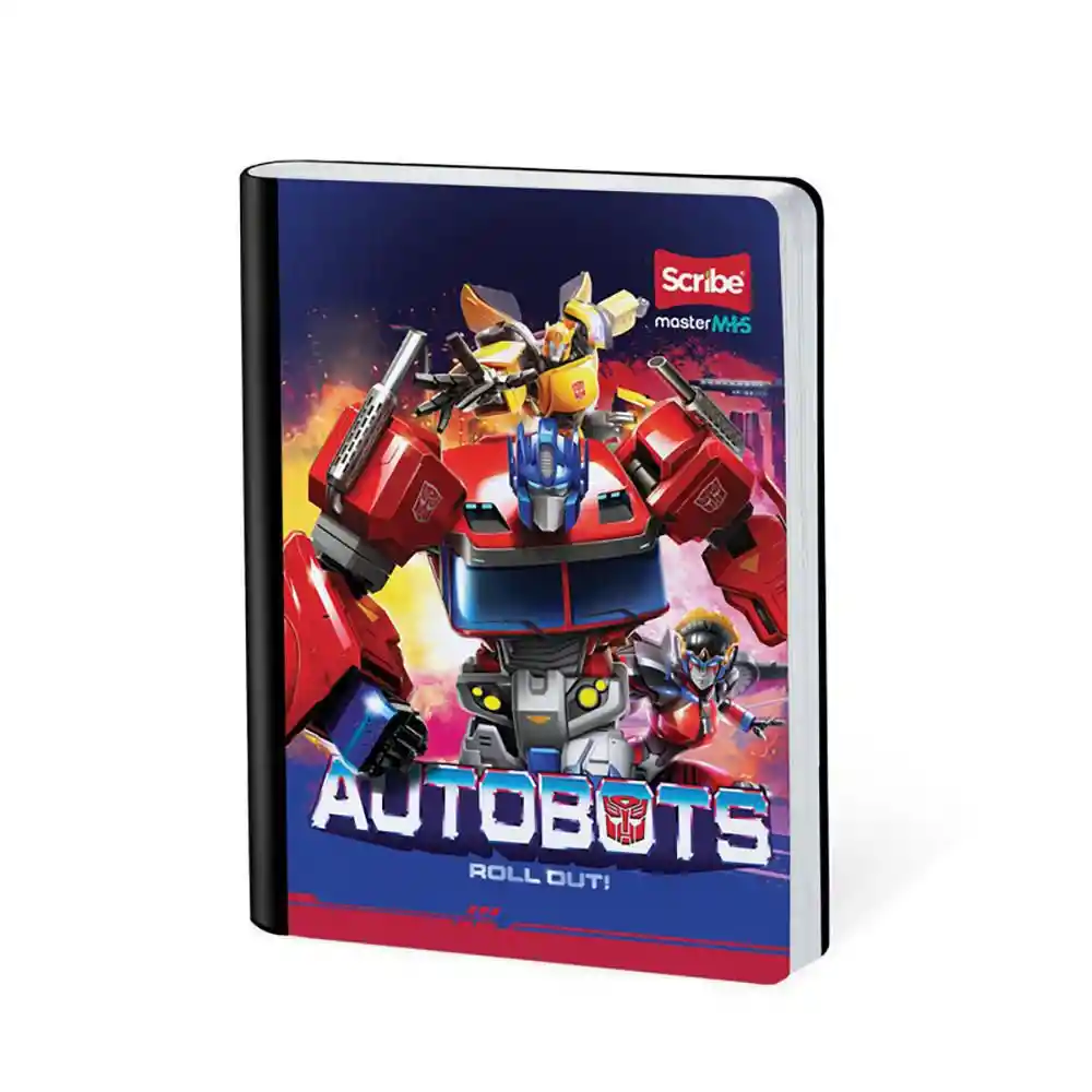 Cuaderno Transformer Master Mas Cuadriculado 100 Hojas Cosido Scribe