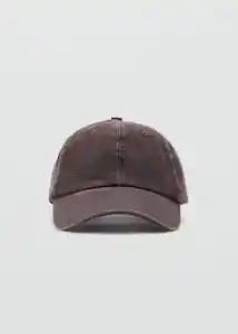 Gorra Stone Chocolate Talla 99 Mujer Mango