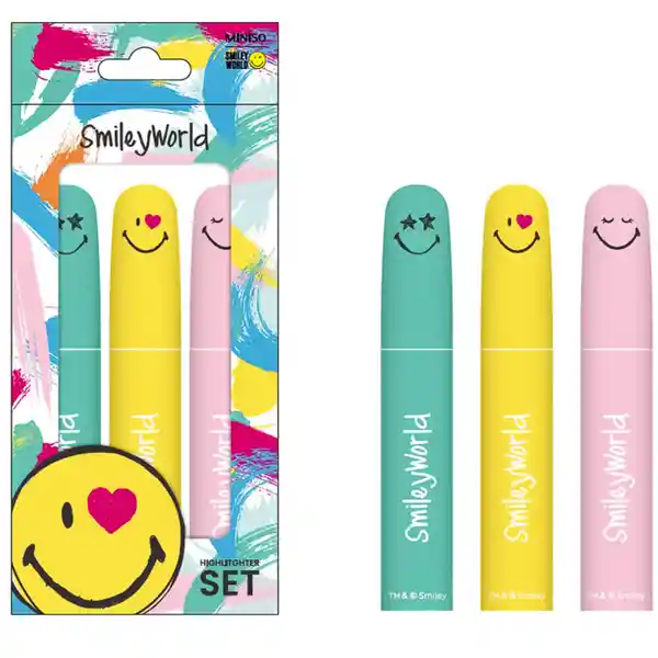 Set de Plumones Smiley World 2.0 Miniso