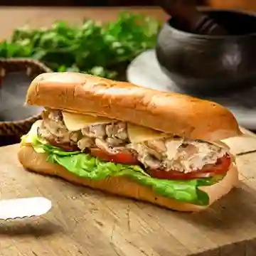 Combo Sándwich Pollo, Queso, Champiñones