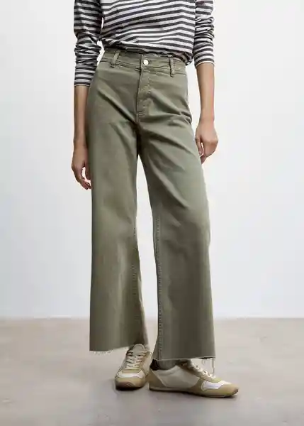 Pantalón Jean Catherin Khaki Talla 32 Mujer Mango