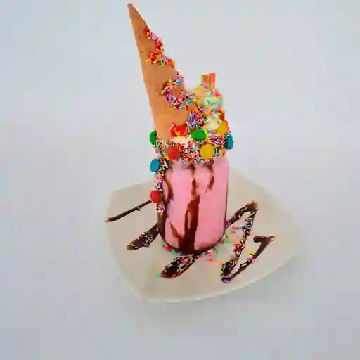 Malteada con Toppings de Colores