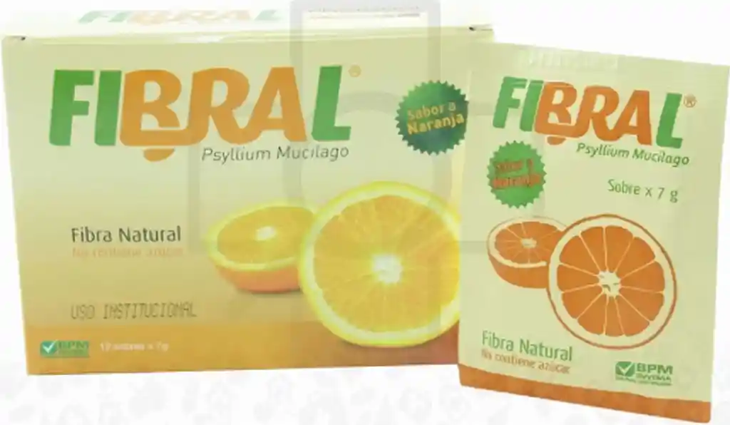 Fibral Fibra Natural Sabor a Naranja