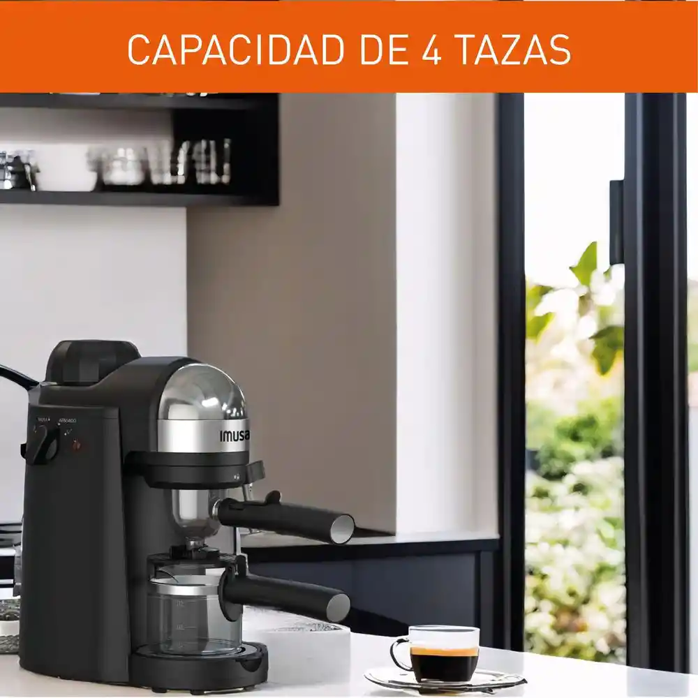 Cafetera Imusa 3 Tazas Negro Es172856
