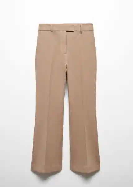 Pantalón Emily Camel Talla 36 Mujer Mango