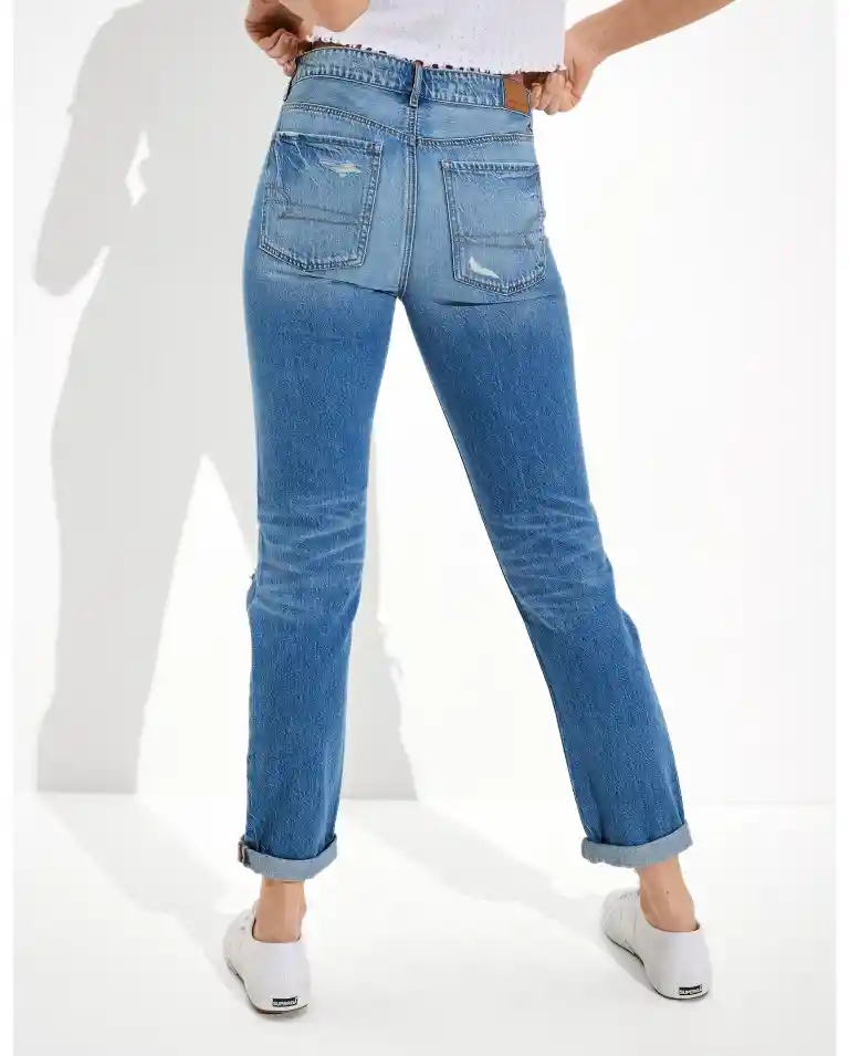 Jean Super Skinny Azul Talla 0 Regular Mujer American Eagle