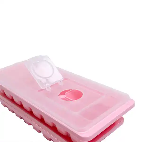 Miniso Molde Para Cubos de Hielo Rosa