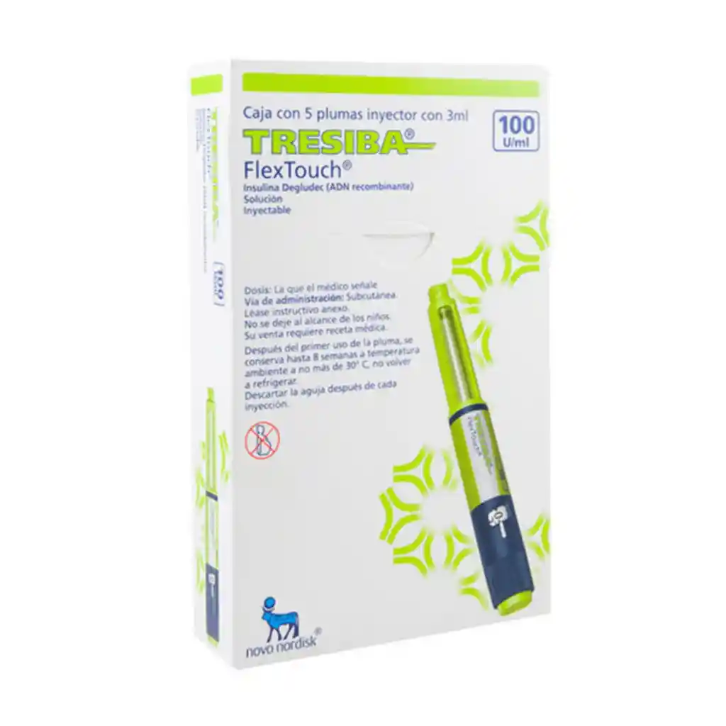 Tresiba Pluma Insulina Prellena 5x3 mL