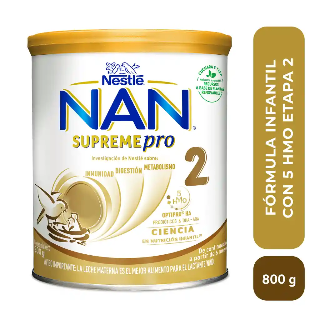 Fórmula infantil NAN SUPREMEPRO Etapa 2 x 800g