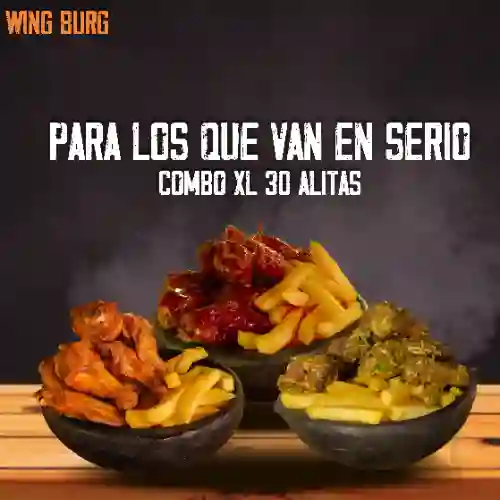 Combo Xl por 30 Alitas