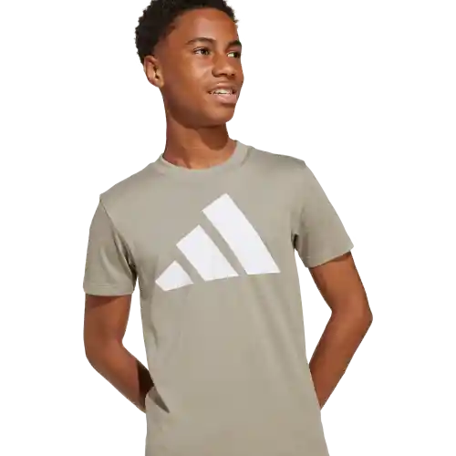 Adidas Camiseta Manga Corta Tee 160 de Niño Beige Talla L