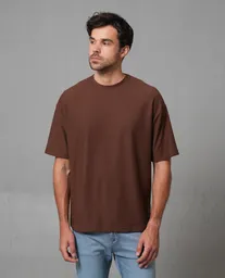 Camiseta Hombre Café Talla L 109G006_CAF191220 Rifle
