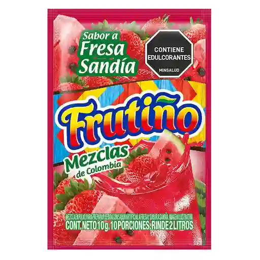 Mezcla Frutino Polvo Bebida Fresa Sandia(10 Gr)