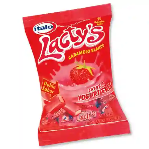 Lacty´s Caramelo Blando Sabor a Yogurt de Fresa