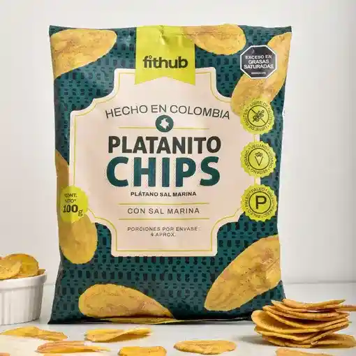 Platanito Chips Con Sal Marina - Fithub