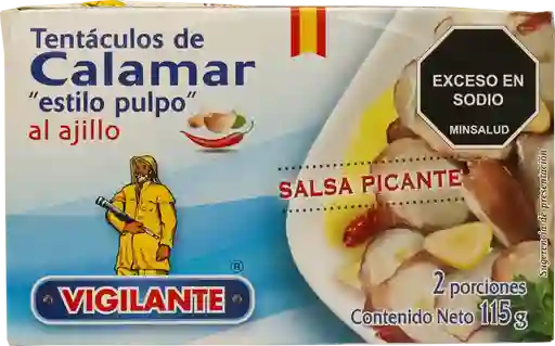 Vigilante Tentáculo de Calamar Estilo Pulpo al Ajillo